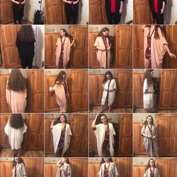 Oversized Long French Grey Cardigan Sweater - Picture 7 of 7